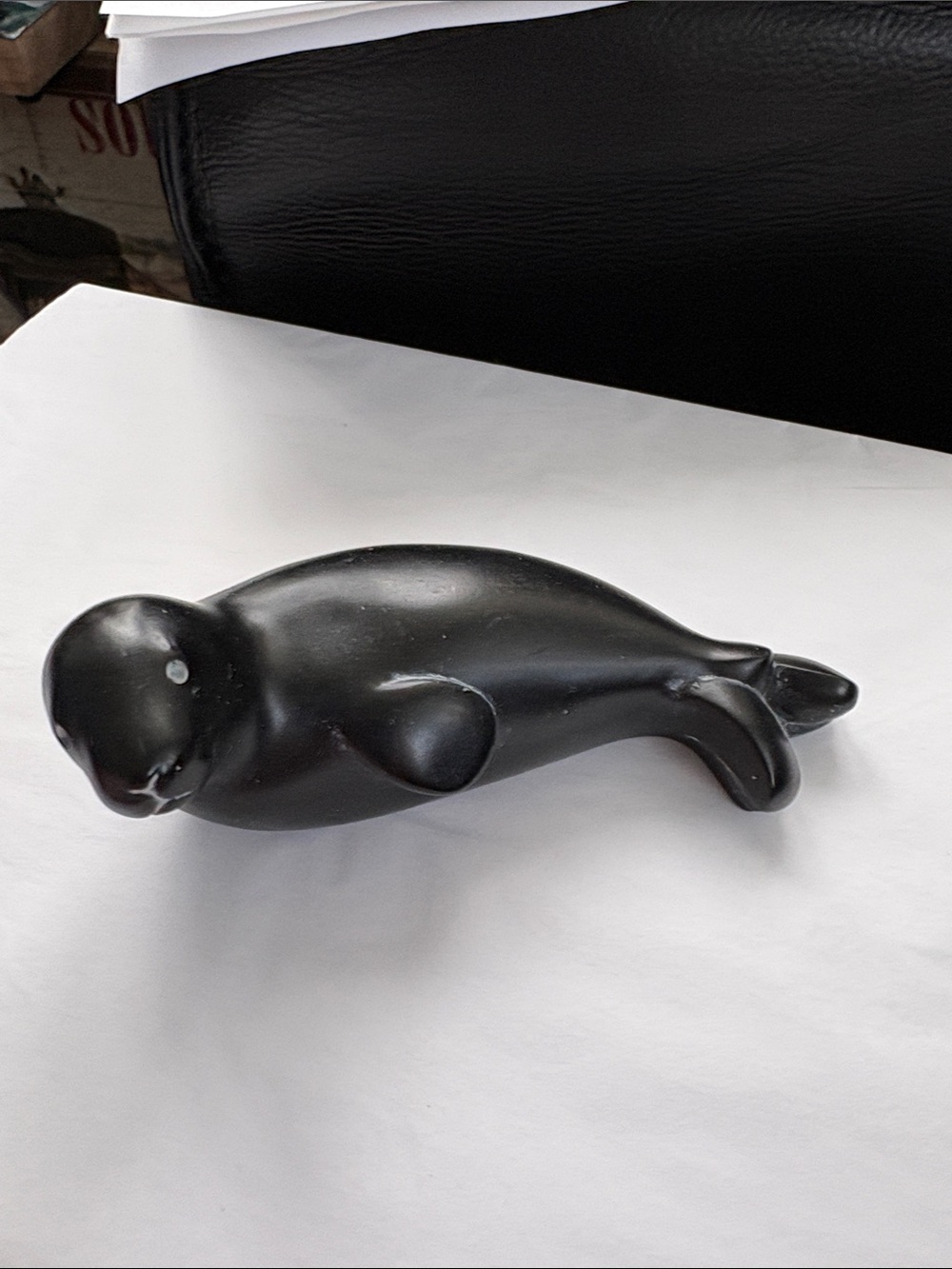 Vintage Canadian BOMA carved Natural Resin Sea Lion Haida First Nation Style - Picture 3 of 9